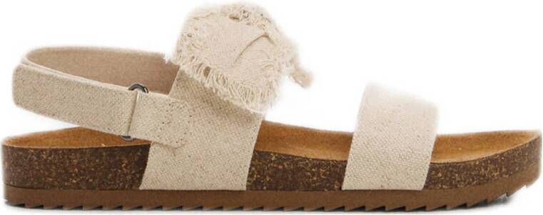 Mango Kids sandalen beige Meisjes Canvas 30 | Sandaal van