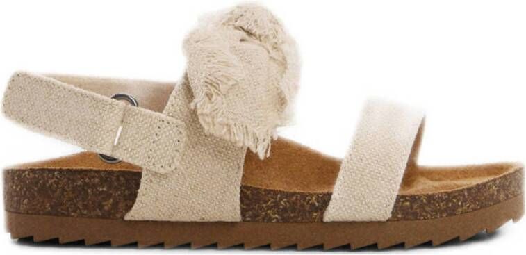 Mango Kids sandalen beige Meisjes Canvas 25 | Sandaal van