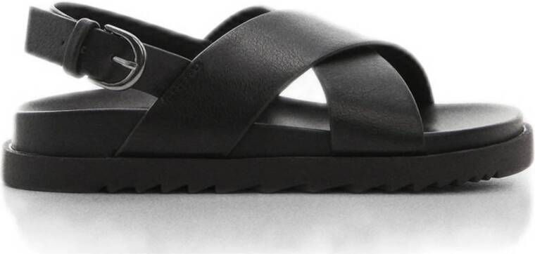 Mango Kids sandalen zwart Meisjes Imitatieleer 21(12 8cm)