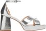 Mango sandalettes zilver Dames Imitatieleer 36 | Sandalette van - Thumbnail 1