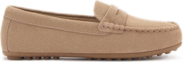 Mango Kids suède mocassins camel