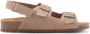 Mango Kids suède sandalen taupe - Thumbnail 1