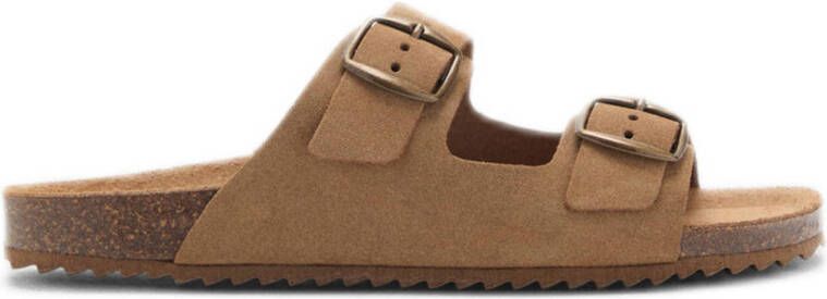 go Kids suède slippers bruin