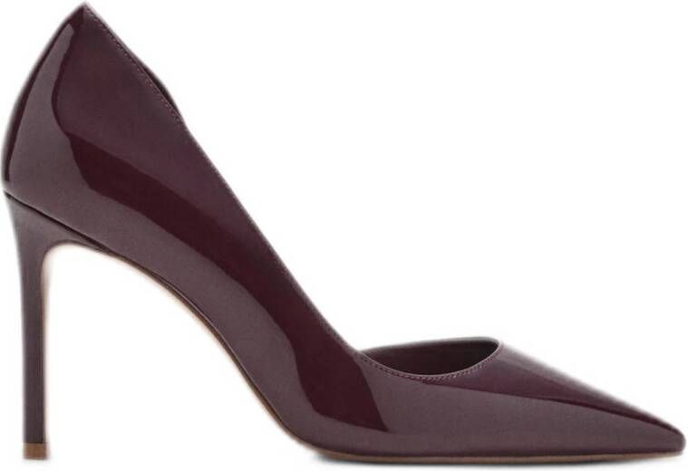 Mango lak pumps bordeaux