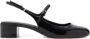 Mango lak slingback pumps zwart - Thumbnail 1