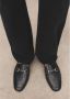 Mango leren loafers zwart - Thumbnail 1