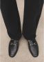 Mango leren loafers zwart - Thumbnail 1