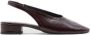 Mango leren slingback loafers bordeaux - Thumbnail 1