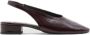 Mango leren slingback loafers bordeaux - Thumbnail 1