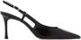 Mango leren slingback pumps zwart - Thumbnail 1
