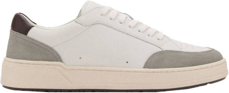 Mango Man leren sneakers wit