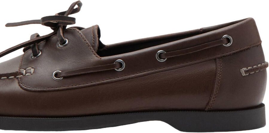 Mango Man leren bootschoenen bruin - Foto 2