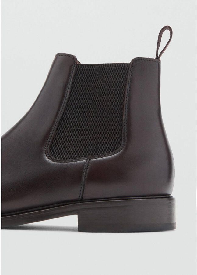 Mango Man leren chelseaboots bruin