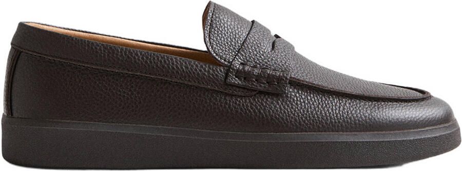Mango Man leren loafers bruin