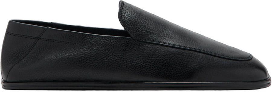 Mango Man leren loafers zwart