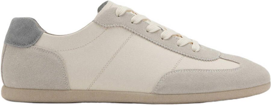 Mango Man leren sneakers ecru