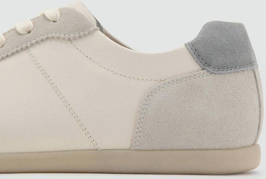 Mango Man leren sneakers ecru - Foto 3