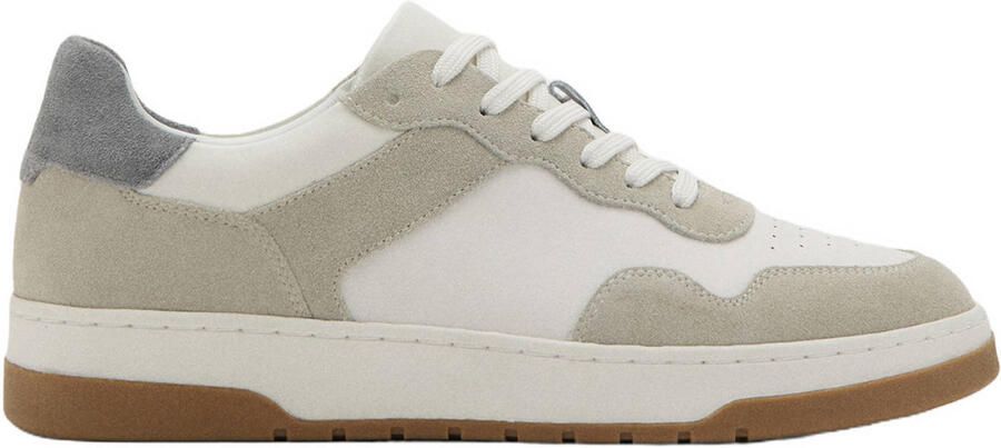 Mango Man leren sneakers wit