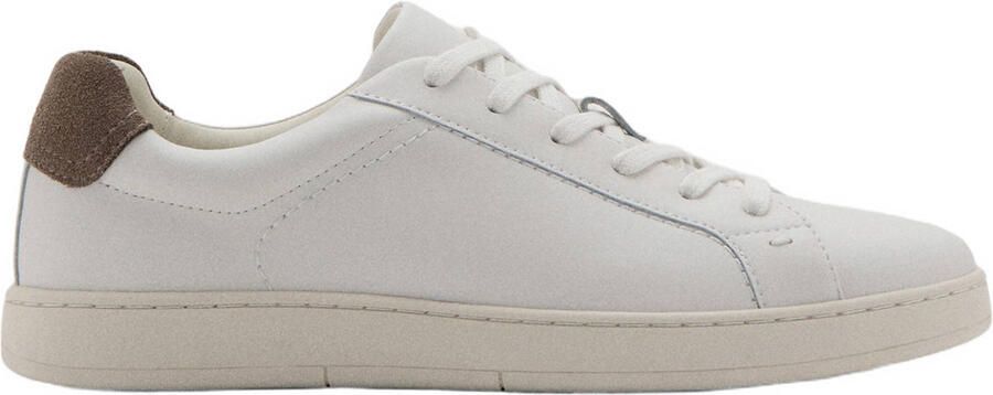 Mango Man leren sneakers wit