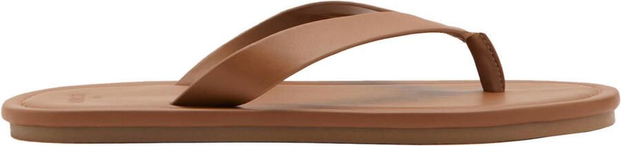 Mango Man leren teenslippers bruin