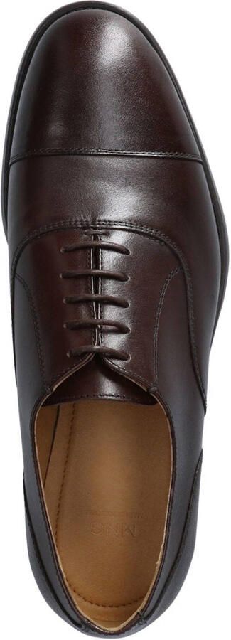 Mango Man leren veterschoenen bruin - Foto 3