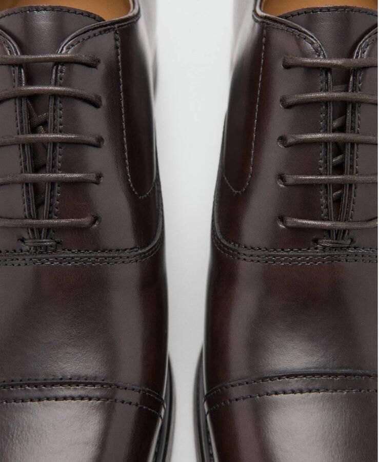Mango Man leren veterschoenen bruin - Foto 3
