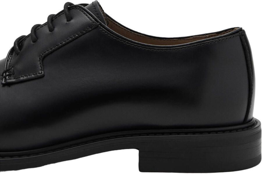 Mango Man leren veterschoenen zwart - Foto 2