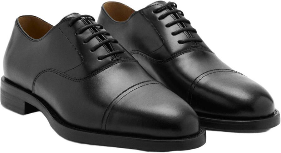 Mango Man leren veterschoenen zwart - Foto 3