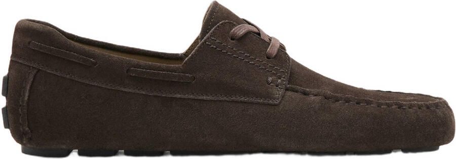 Mango Man suede bootschoenen bruin