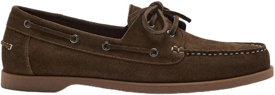 Mango Man suède bootschoenen bruin