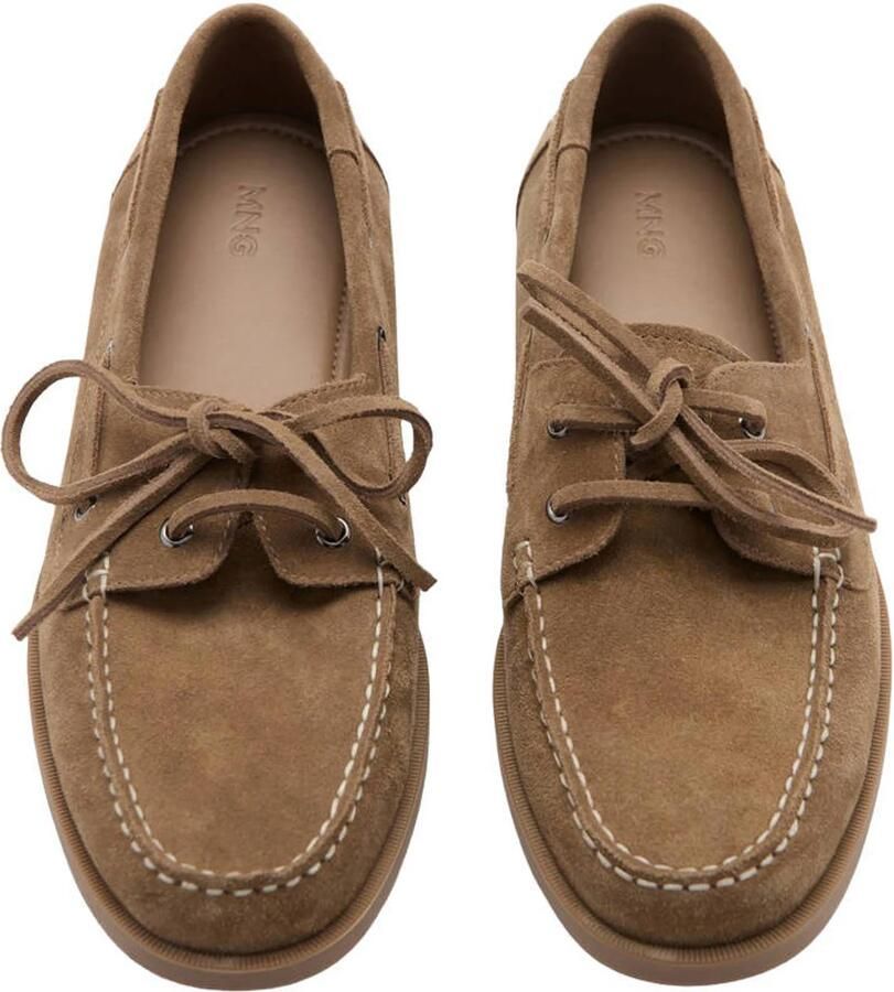 Mango Man suède bootschoenen cognac - Foto 2