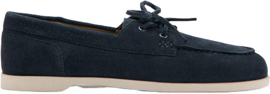Mango Man suède bootschoenen marine