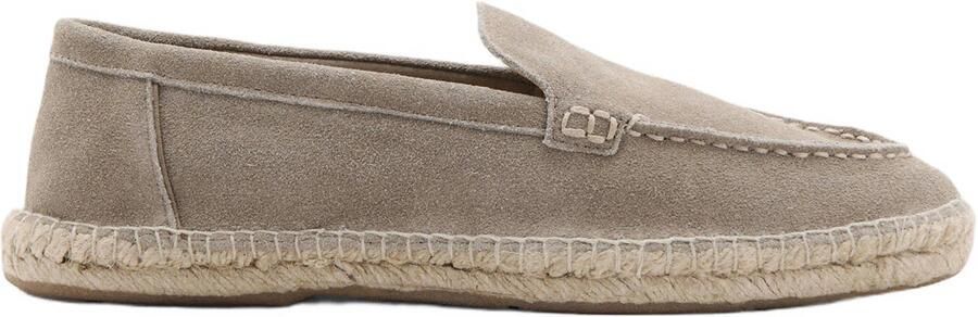 Mango Man suède espadrilles taupe