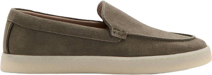 Mango Man suède loafers kaki