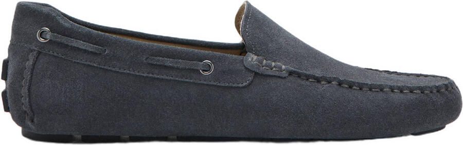Mango Man suede mocassins grijs
