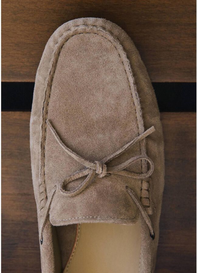 Mango Man suède mocassins taupe - Foto 2