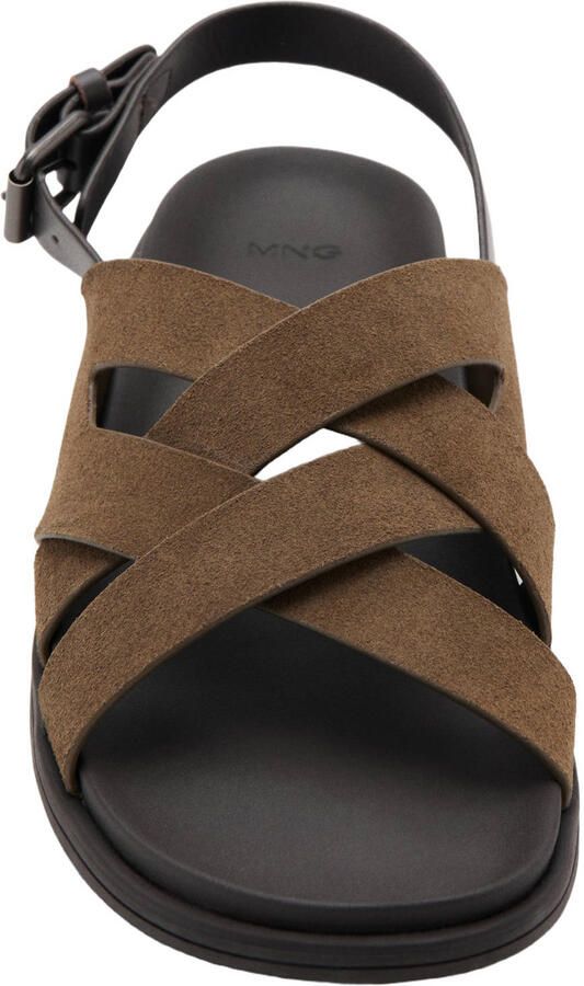 Mango Man suede sandalen bruin - Foto 2