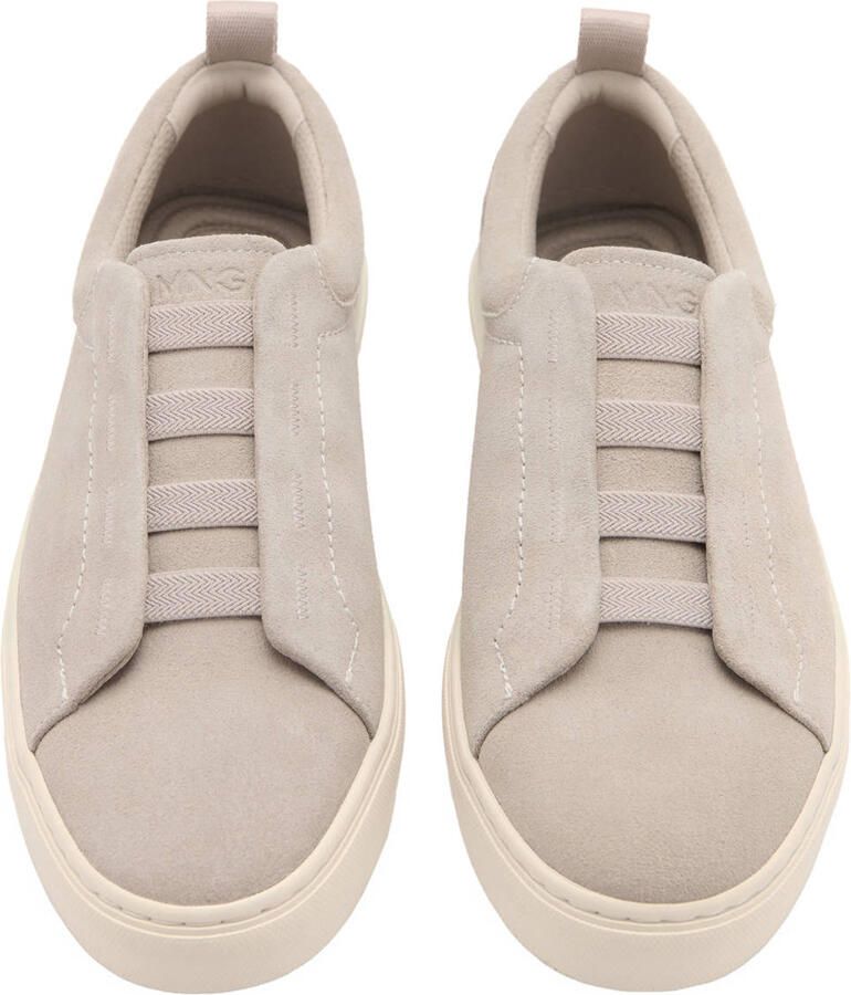 Mango Man suède slip-on sneakers beige - Foto 2