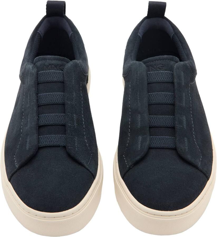 Mango Man suède sneakers donkerblauw - Foto 2
