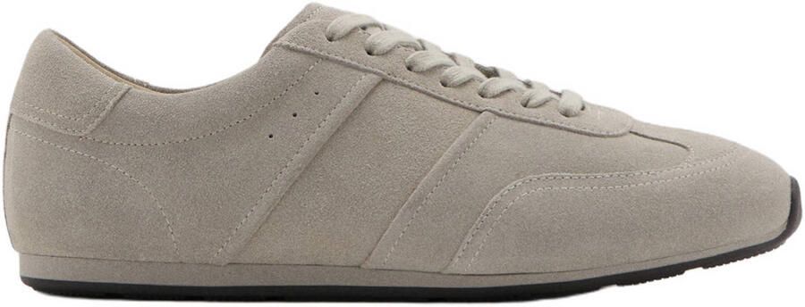 Mango Man suède sneakers grijs
