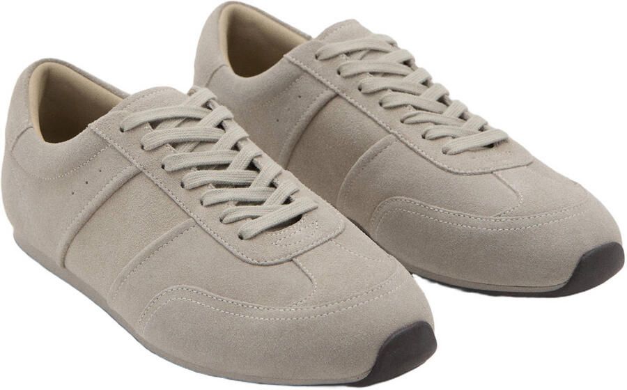 Mango Man suède sneakers grijs - Foto 3