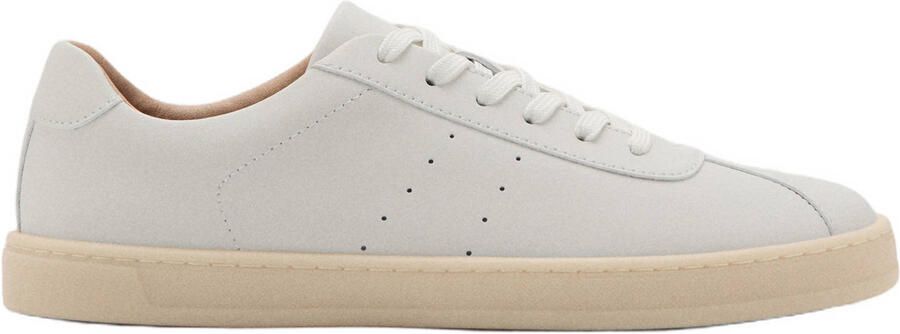 Mango Man suède sneakers wit