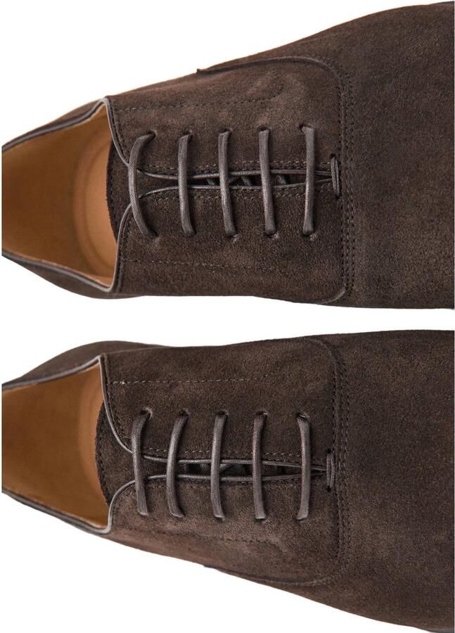 Mango Man suède veterschoenen donkerbruin - Foto 2