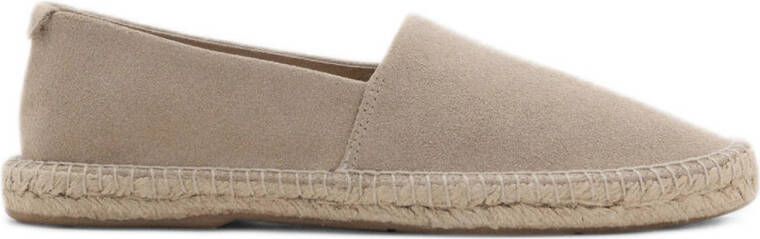 Mango Man suède espadrilles beige