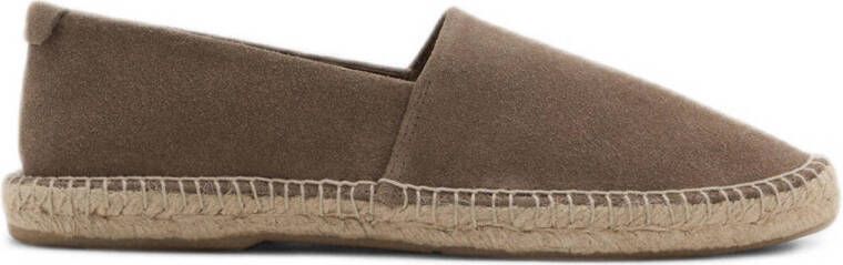 Mango Man suède espadrilles bruin