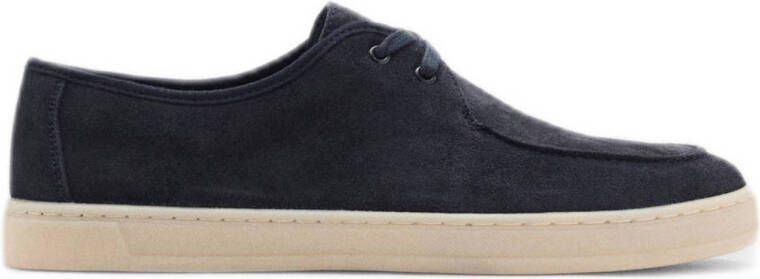 Mango Man suède veterschoenen donkerblauw