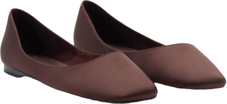 Mango ballerina's donkerbruin - Foto 3