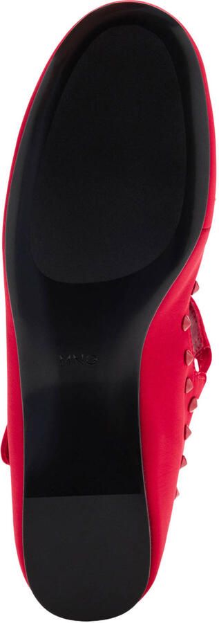 Mango ballerina's met studs rood - Foto 3
