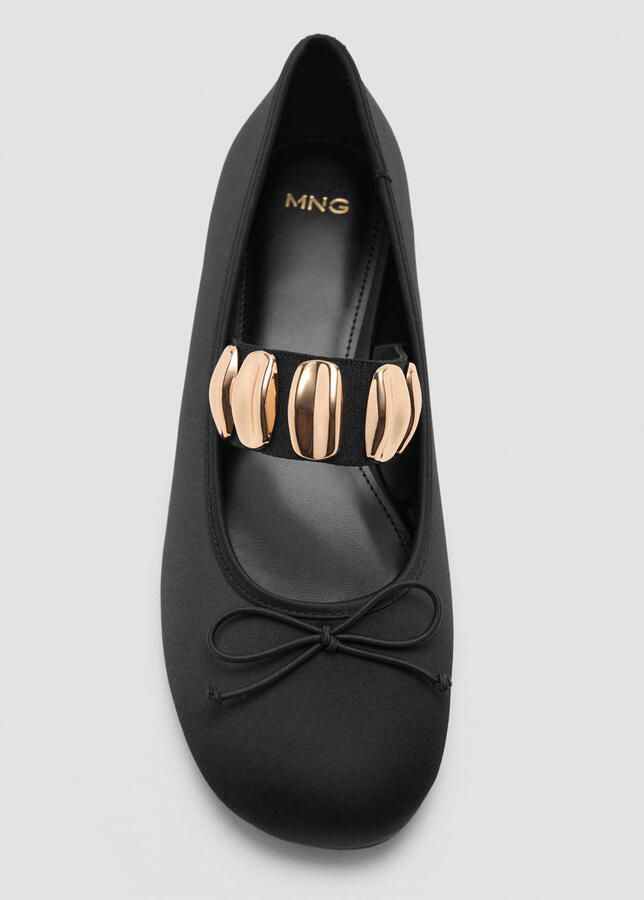 Mango ballerina's met studs zwart - Foto 2