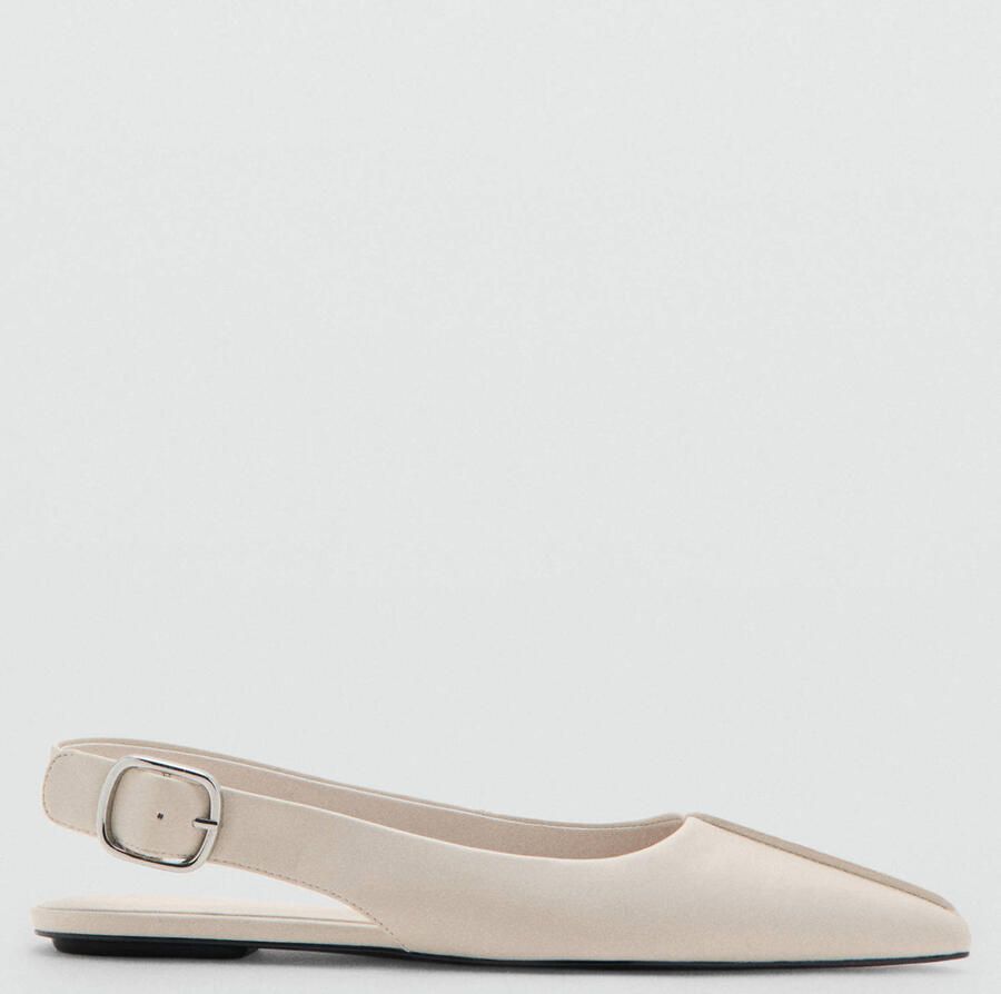 Mango imitatieleren loafers ecru